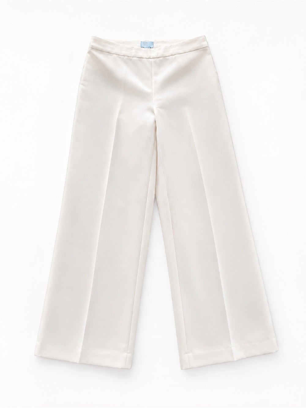 CeCe Wide Leg Pants cream ivory off/white  size 10 - Picture 9 of 10